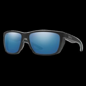 Smith Optics Longfin Sunglasses, Matte Black Frame, ChromaPop Glass Polarized Blue Mirror Lens, 20522400359QG