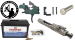 Partisan Triggers Disruptor Forced Reset Trigger Starter Kit w/ H2 Buffer, Nickel M16 BCG, & 200 rds of .223 Ammo 