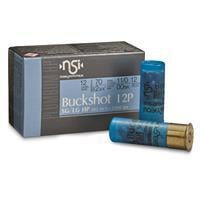 Nobel Sport Buckshot, 2 3/4&amp;quot; 12 Gauge, 00 Buckshot, 12 Pellets, 10 Rounds 837913000885