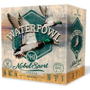 Nobel Sport Waterfowl 20 Gauge 3" 1oz. Steel #2 Shot 25 Rounds 