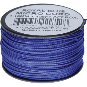 Atwood 1292 Royal Blue Micro Cord with Nylon Construction - 125Ft MS26 - ROYAL BLUE