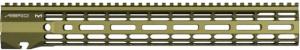 Aero Precision M5 ATLAS R-ONE M-LOK Handguard, AR Platform, 15in, Slim Profile, OD Green, APRA538772A 840014618071