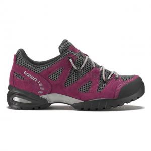 Lowa Phoenix Mesh Lo Hiking Boots - Women's, Berry/Grey, 10.5, 2207273131-10.5