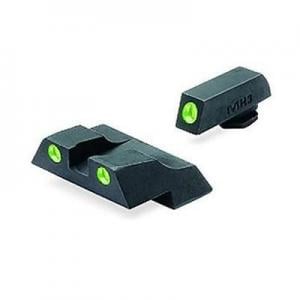 Meprolight Tru-Dot Night Sight Set for Glock G26 & G27, Green Front/Rear, 10226 ML10226G