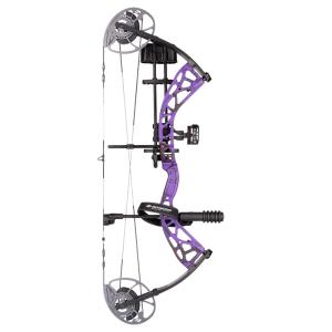 Diamond by Bowtech Edge Max Compound Bow Package - Purple Roots - Left Hand - 20-70 lbs