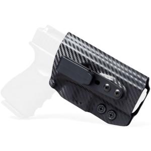 Rounded Tuckable IWB KYDEX Holster, Sig Sauer P320 Compact/Carry, AMBI Tuckable IWB KYDEX Holster, Black, SSR-P320-BK-TUCK-RMR