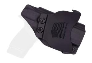 Rounded OWB KYDEX Paddle Holster, Springfield Armory HELLCATPRO, RMR Cut, Left Hand, Black, SFA-Hea