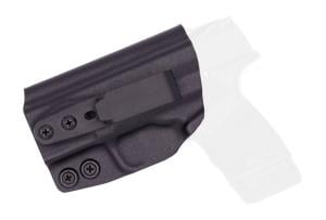 Rounded Tuckable IWB KYDEX Holster, Springfield Armory HELLCATPRO, Right Hand, Black, SFA-HELLCATPRO-BK-RH-TUCK