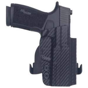 Rounded Gear SSRP365XMACROTLR7SUBCF Paddle Holster OWB Black Carbon Fiber Kydex Fits Sig P365 X Macro Right Hand 181860