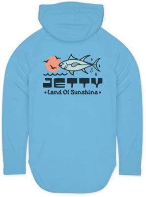 Jetty Bluefin Uv Long Sleeve Tee - Mens, Light Blue, Medium, 31210