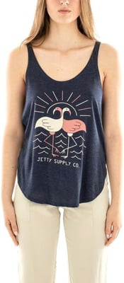 Jetty Flamingo Tank - Womens, Navy, Large, 31510