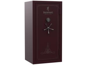 Browning Silver Fire-Resistant Gun Safe - 670389 SR33-BLKCHRY-BC-E