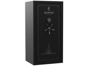 Browning Silver Fire-Resistant Gun Safe - 622916 SR33-GLSBLK-BC-E