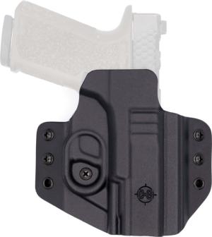 C&G Holsters Covert OWB Belt Holster, Poly80 PF940v2, Glock 19, Left Hand, Black, 2057-100