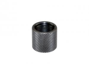 Presma AR-15 Barrel Thread Protector Nut for 1/2inx28tpi Muzzle Threading, Black Carbon Steel, BTPR01