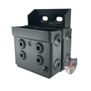 Zero9 Double Cuff Case Holster, Standard, Tek-Lok, Plain Black, Z9-4003-BLK-TEK