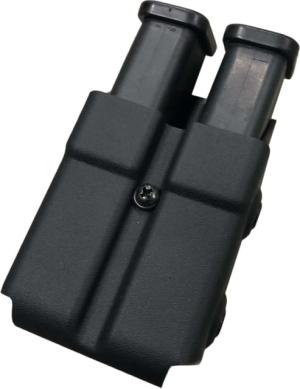 Zero9 Double Mag Case Holster, Other 9/40, Tek-Lok, Plain Black, Z9-4006-BLK-TEK Z94006BLKTEK