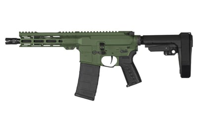 CMMG Manshee Mk4 300 Blackout Semi-Auto Pistol with 8 Inch Barrel and FS Green Cerakote Finish 840442508425