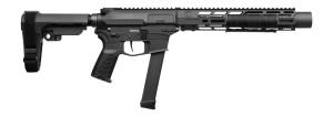 CMMG 99A6832AB Zeroed Banshee MkGs 9mm Luger 331 650 Black Nitride Threaded Barrel Black Armor Cerakote Aluminum Receiver wPicatinny Rail MLOK Handguard Black Polymer CMMG RipBrace CMMG Zero