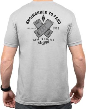 Magpul Industries Engineered To Feed T-Shirt - Men's, Stone Gray Heather, Short Sleeve, Medium, MAG1280-041-M MAG1280041M