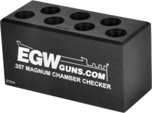 Evolution Gun Works Ammo Chamber Checker 357 Magnum 7-hole, Black, 70122