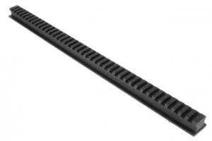Evolution Gun Works HD Picatinny Rail Blank, 16in, 7075 Aluminum Black Anodize, 89020