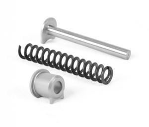 Evolution Gun Works Colt Defender Guide Rod Kit, 22 Number Flat Wire Spring, Colt Guide Rod, 12076 Kimber Plug For .45, 2.363in, Steel, 10509 10509