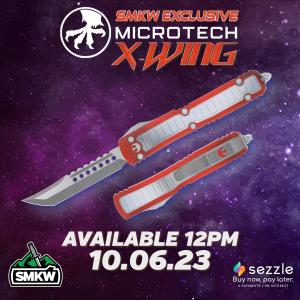 Microtech Ultratech Out-the-Front Automatic Knife X-Wing Hellhound Tanto (SMKW Exclusive) 119-10XW