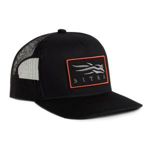SITKA Men Icon Patch Hi Pro Trucker Cap 20266-BK-OSFA