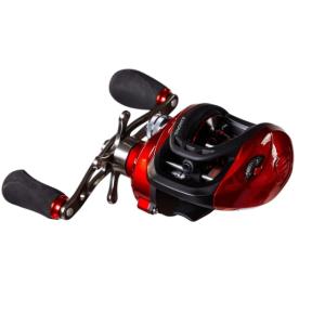 Favorite Fishing Absolute Casting Reel, 5+1BB, Left Hand, Red, ABS100NGL-RTL