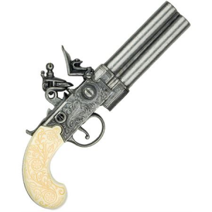 Denix Replicas 1149G Colonial Double Barrel Flintlo