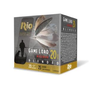 Rio Game Blended HV Lead Load Shotshells 20ga 3" 1-1/4oz 1300 fps #7.59 25/ct 