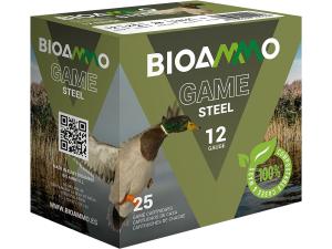 BIOAMMO Game 12 Gauge Shotshell 2-3/4" #4 Steel Shot 1 oz 8436590220566