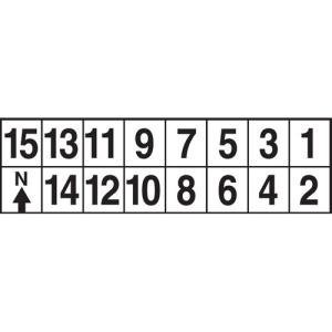 Forensics Source Small Adhesive Photo Numbers B - 6-8015 68015