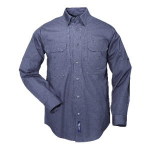 5.11 Tactical Men's Tactical Long Sleeve Shirt 72157 | Sage | Small | Cotton | LAPoliceGear.com