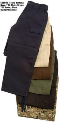 5.11 Tactical 74004 TDU Poly/Cotton Twill Pants, Black, Large, Short 844802029728