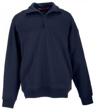 5.11 Tactical 72314T 1/4 Zip Job Shirt, Tall, Fire Navy, 5XL 844802126946