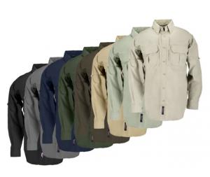 5.11 Tactical 72157 Cotton Pro Long Sleeve Shirt, Brown, Large BROWN-L