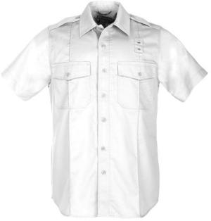 5.11 Tactical Twill PDU Class A S/S Shirt - Mens, White, 4XLT, 71183-010-4XL-T