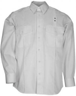 5.11 Tactical 72344 Men's PDU Class A Twill Shirt, Long Sleeve, White, Large, Regular