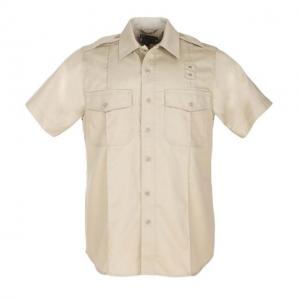 5.11 Tactical Men's PDU Class A Twill Short Sleeve Shirt, Silver Tan, Size S-R 71183-160-SILVER TAN-S-R