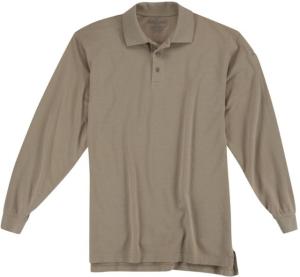 5.11 Tactical Utility L/S Polo - Mens, Silver Tan, 2XL, 72057-160-2XL