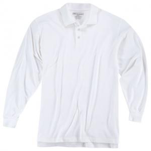5.11 Tactical Utility Polo - Long Sleeve, White - 72057010L