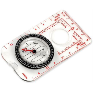 NDUR 51520 Map Clear Acrylic Base Compass with Ruler - Medium ND51520
