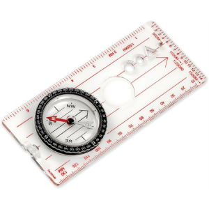 NDUR 51530 Map Clear Acrylic Base Compass with Ruler - Large