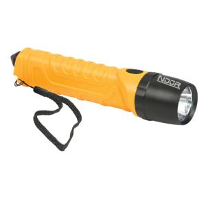 SnugPak Ndur Emergency Led Flashlight w/Glass Breaker, Yellow/Black, 51700