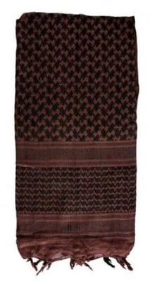 Red Rock Outdoor Gear Shemagh Head Wrap - Brown/Black, One-Size 70-24