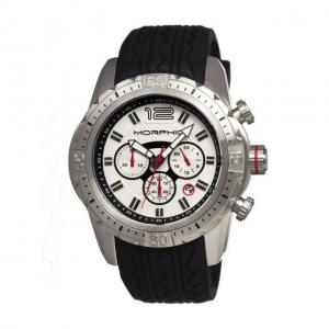 Morphic M27 Chronograph Mens Watch, Silver Dial, 48mm Case Diameter MPH2701