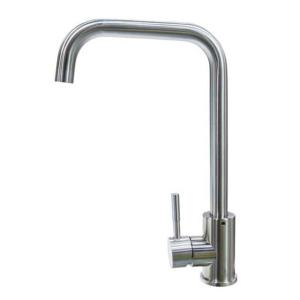 Lippert Square Gooseneck Faucet - Single Hole, Stainless Steel, 719325