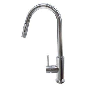 Lippert Bullet Down Faucet - Single Hole, Stainless Steel, 719333